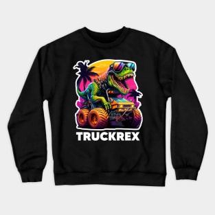 T-Rex Truck, Monster Truck - 2 Crewneck Sweatshirt